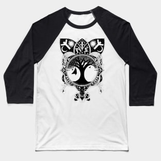 Odin Learning the Runes Baseball T-Shirt